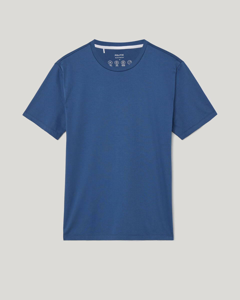 Slim Travel Tee, Blue, hi-res